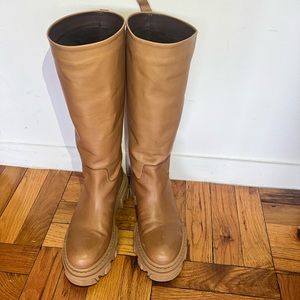 Aqua- Woman’s Kiku Boots in Cognac (runs big!)